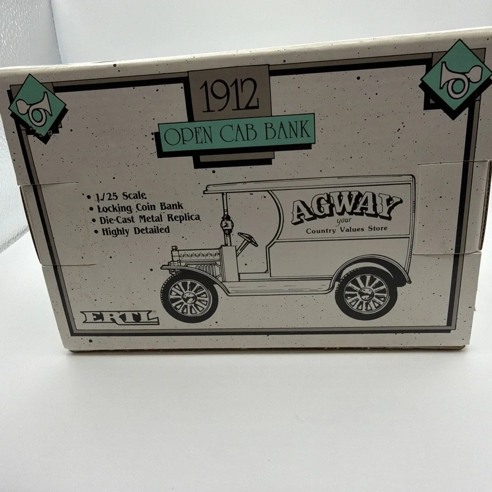 ERTL 1912 Open Cab AGWAY DELIVERY TRUCK BANK‎ Diecast Metal 1/25 Scale